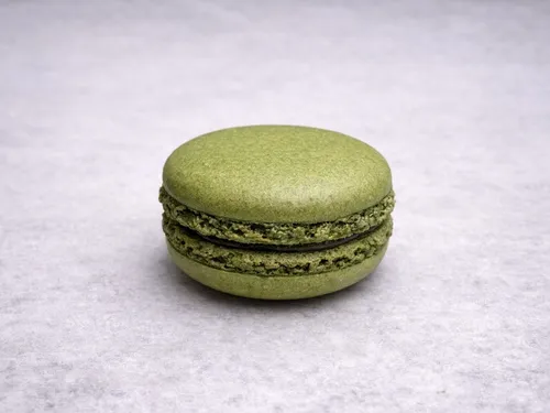 Dark Chocolate Mint Macaron